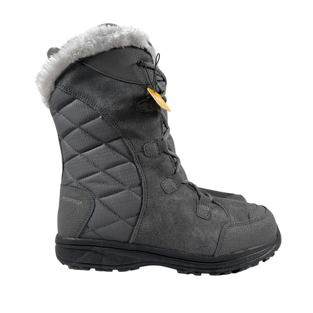 Columbia Winter Boot‎ Ice Maiden II Womens 10 Waterproof Insulated Shale Gray